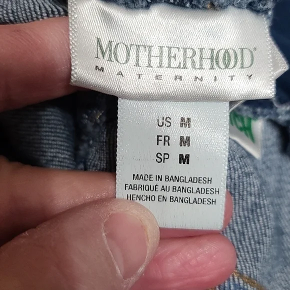 Motherhood Maternity Stretch Jeans Pockets Stretch Panel Size M EUC - Picture 6 of 9